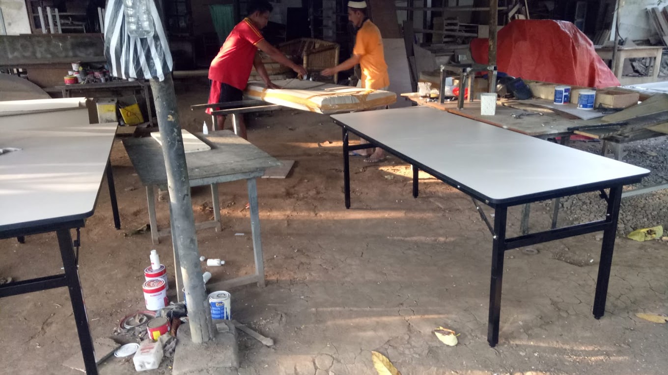 meja lipat portable 120x60 serba guna